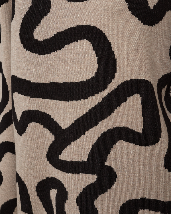 FQANI - PULLOVER - BLACK AND BEIGE Online – Bild 4
