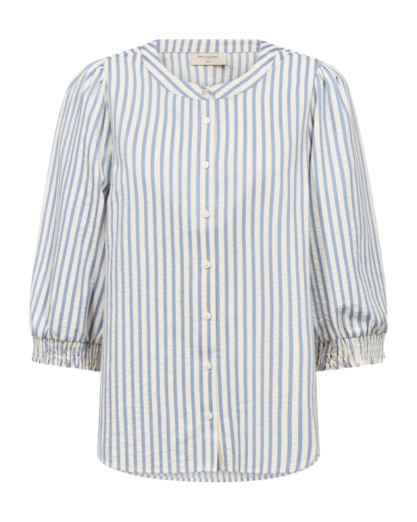 FQABY - STRIPED SHIRT - WHITE AND BLUE Online-Verkauf – Bild 2